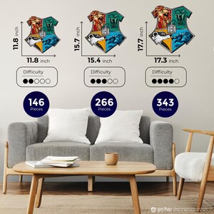 Gift for Potterhead - Licensed Wooden Jigsaw Puzzle, Harry Potter gifts, Hogwarts Puzzle, Harry Potter Puzzle Hogwarts Wall Art, Couple gift image 11
