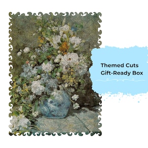 Spring Bouquet by Renoir wooden puzzle, classic art puzzle, family gift, jigsaw puzzle, wooden picture puzzle, puzzle for adults