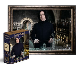 Rompecabezas de madera para adultos y niños Harry Potter Severus Snape™, regalo Potterhead, retrato de Voldemort, rompecabezas vintage coleccionable