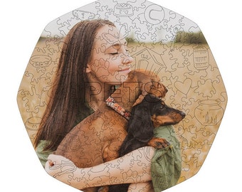 Puzzle en bois personnalisé avec votre animal de compagnie, puzzle écologique à partir d'une photo, puzzle photo personnalisé, puzzle personnalisé, puzzle animal de compagnie, puzzle 3d, cadeau d'anniversaire