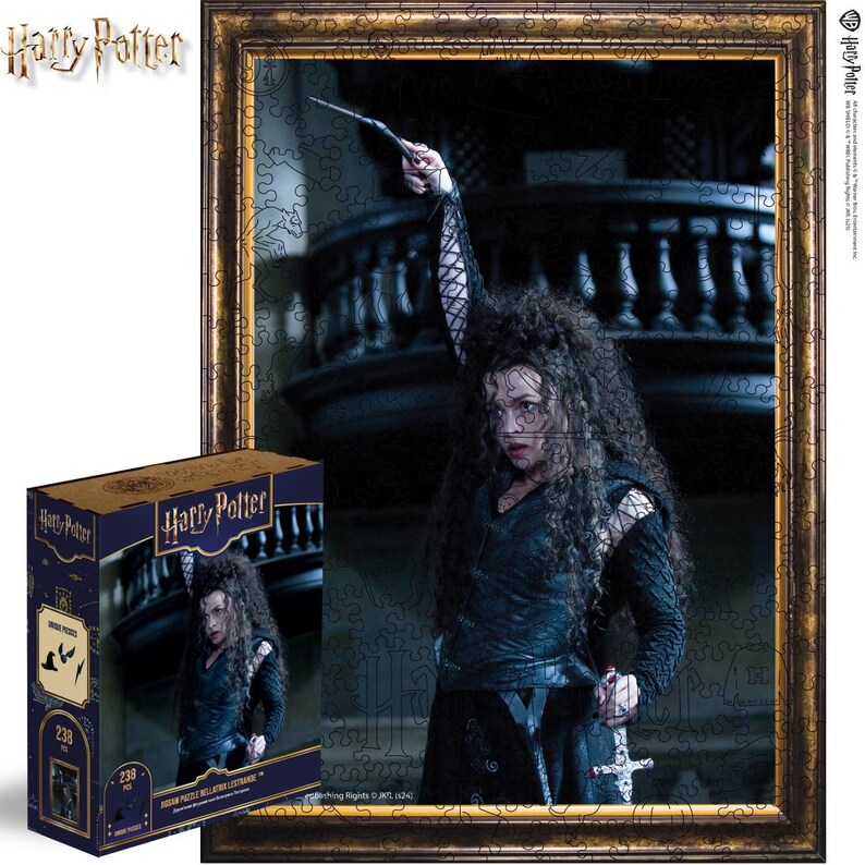 Rompecabezas de madera para adultos y niños Harry Potter Severus Snape™, regalo Potterhead, retrato de Voldemort, rompecabezas vintage coleccionable imagen 15