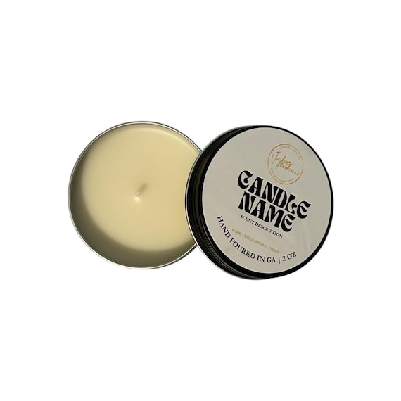 MINI CANDLE TINS (Custom Labels)