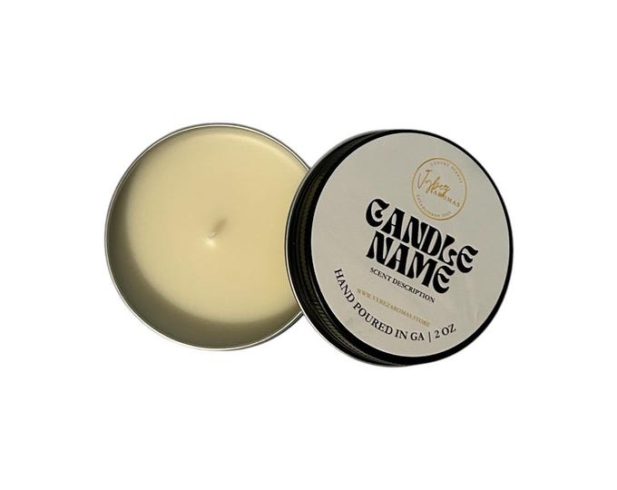 MINI CANDLE TINS (Custom Labels)