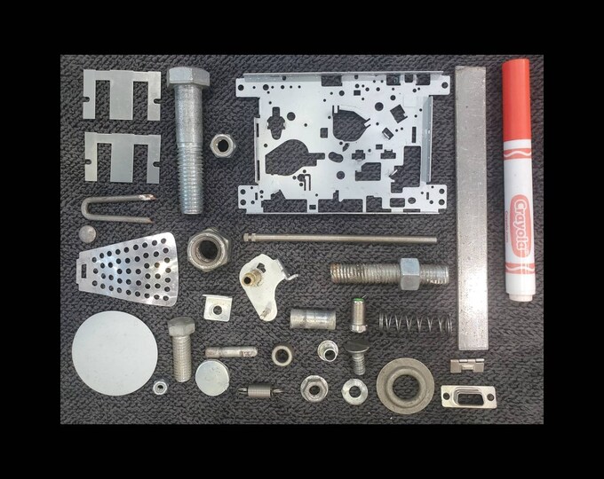 Random Metal Tools Mixed Lot of 30 Random Metal Scrap, Craft Supplies, Robot Parts, Caps ...