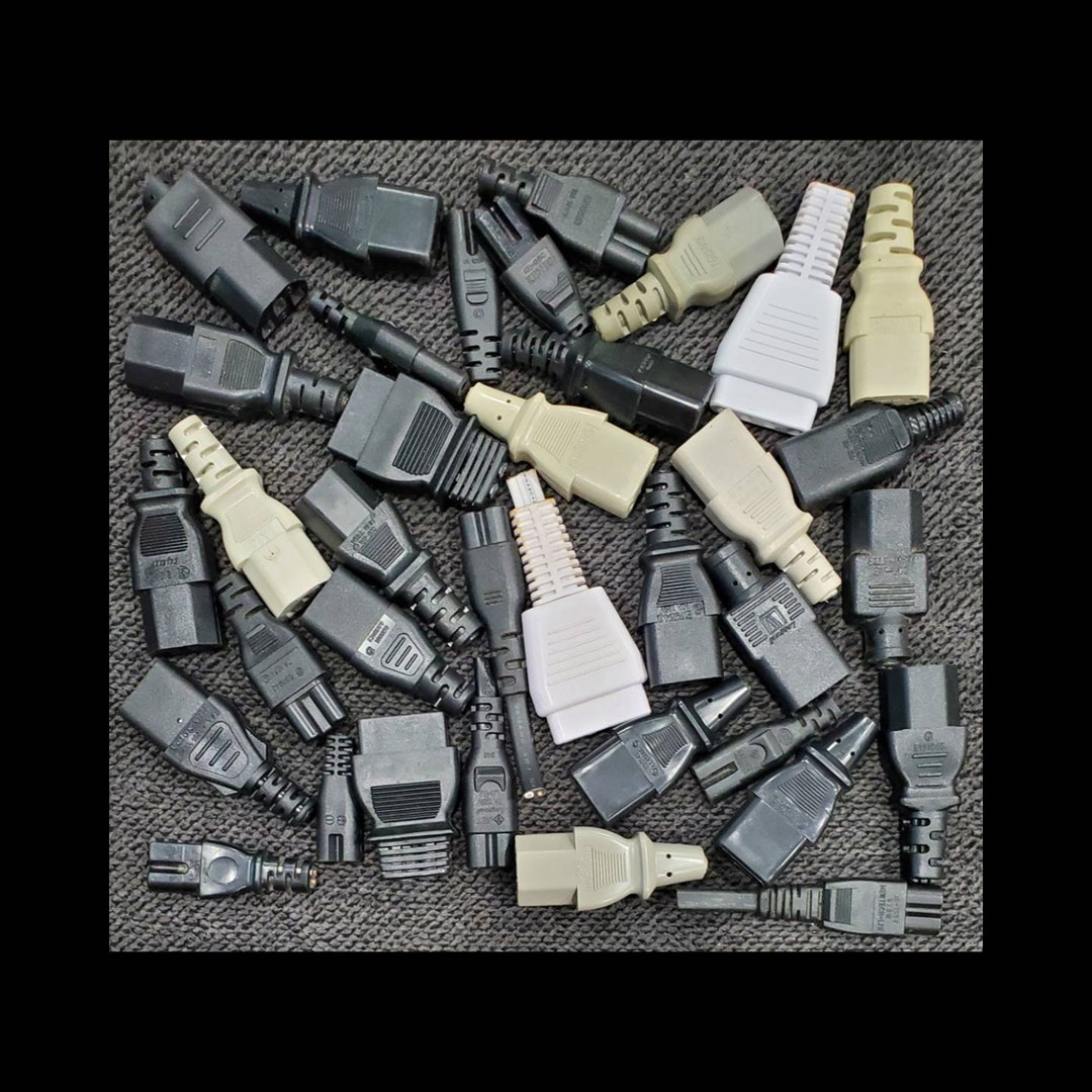 Mixed Lot of Scrap 35 Cords Ends. Craft Supplies, Robot Parts