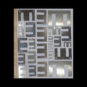 Lot of 24+ Random &quot;E&quot; Metal Parts, Craft Supplies, Robot Parts, Electronic Parts, Junk Pieces, Metal Scrap. Assemblage Materials