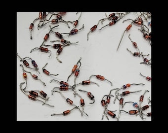 100+ Resistors Computer Parts, Components, Pieces for Craft and Jewelry Making, Geek Jewelry Parts, Steampunk Supplies