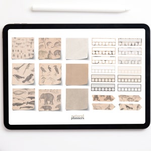 Dark Academia Digital Planner Stickers, GoodNotes Stickers, Functional Planner Stickers