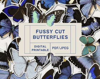 Fussy Cut Butterflies