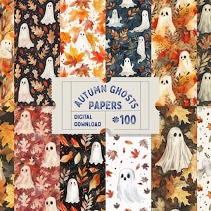 ハロウィンの秋の幽霊柄ペーパー