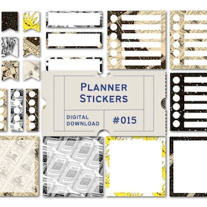 Digital Planner Stickers, Witchy Stickers, Book Of Shadow Stickers, Mystic Illustrations, Goodnotes PNGs, Pre-Cropped Sticker PNG&#39;s