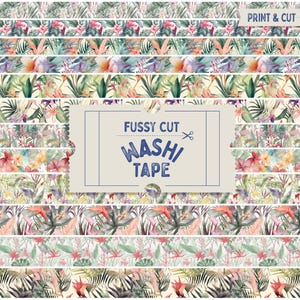 Pingelige geschnittene grüne Blumen Washi Tape, süßes Washi Tape mit Blumenmuster, süßes Washi Tape mit Blumenmuster