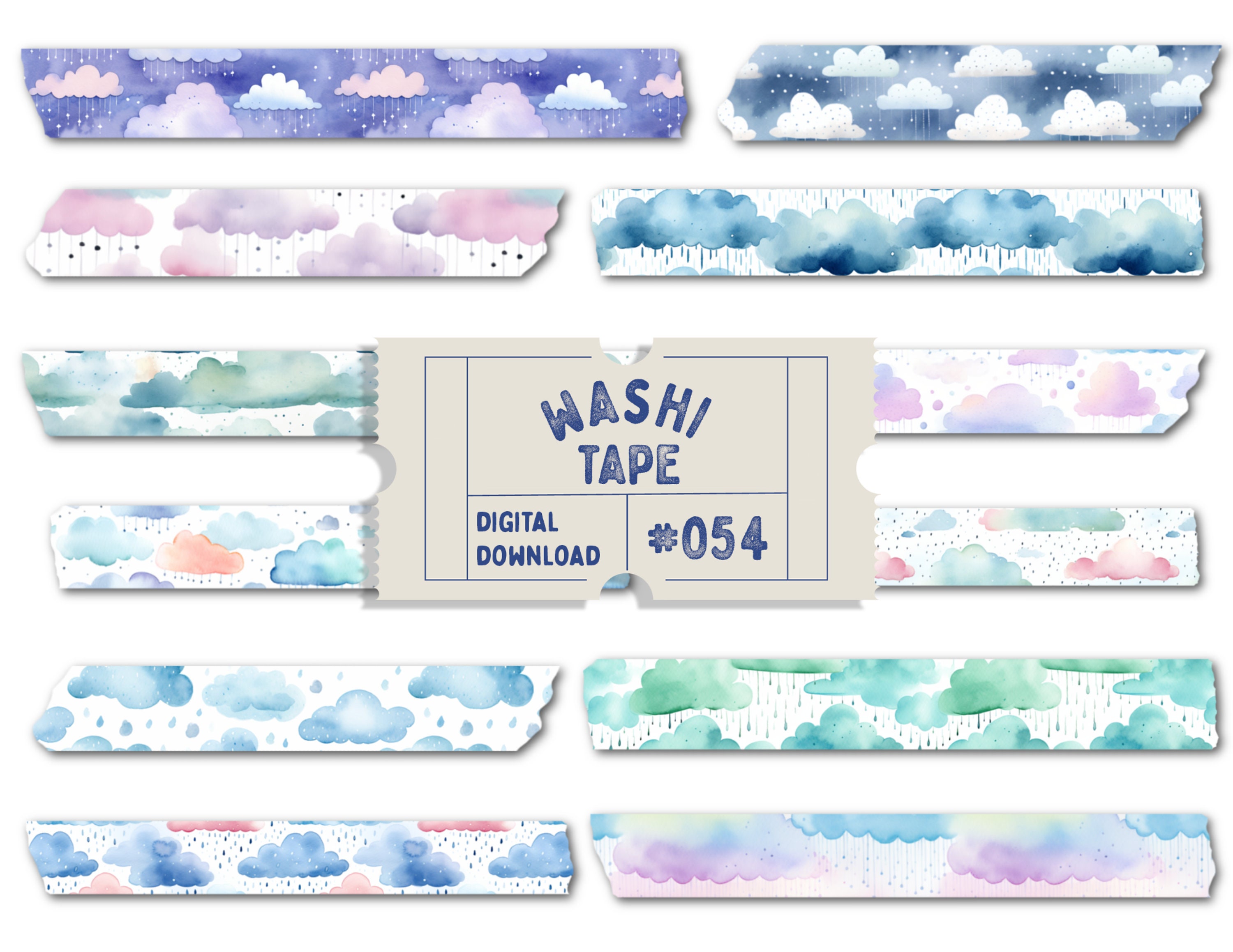 Cute Washi Tape PNG Image, Cute Brown Washi Tape Collection, Washi, Tape,  Washitape PNG Image For Free Download