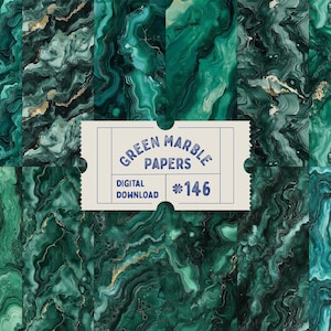 Carta marmorizzata verde, effetto goccia d'inchiostro senza soluzione di continuità, carta digitale effetto marmo verde, stampe in marmo verde, carta per scrapbooking, diario spazzatura stampabile