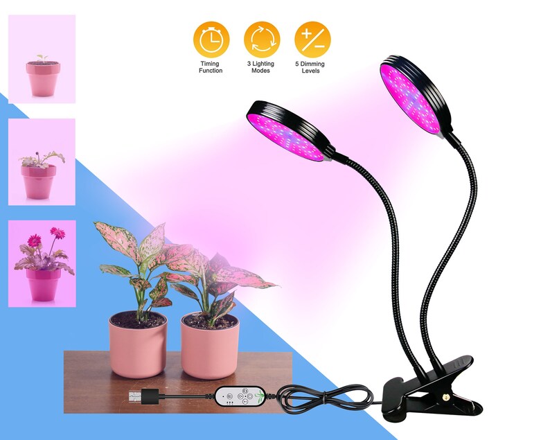 Full Spectrum Growing Lights for Plants USB LED Grow Light Etsy