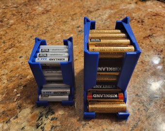 PLA AA/AAA Battery Dispenser, Holds 18 Batteries
