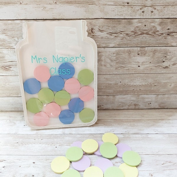 Extra Tokens For Classroom Reward Jar Good Behavior Tokens Only Kid Reward System Tokens For Positive Behavior 1.5" Wood Rounds Discs Supply