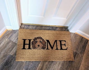 Custom Dog Doormat Dog Front Door Welcome Mat Cute Dog Door Mat Funny Doormat The Dog Lover Gift Coir Pet Doormat For Home Gift for Dog Mom