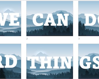 Mountain Theme Classroom Banner Motivational Classroom Display Class Wall Decor Long Bulletin Board Adventure Theme We Can Do Hard Things