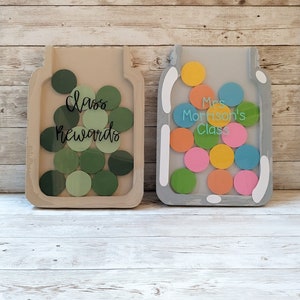 Classroom Reward Jar For Kids Good Behavior Jar Personalized Reward System Student Incentive Jar Teacher Classroom Token Chart Custom Reward