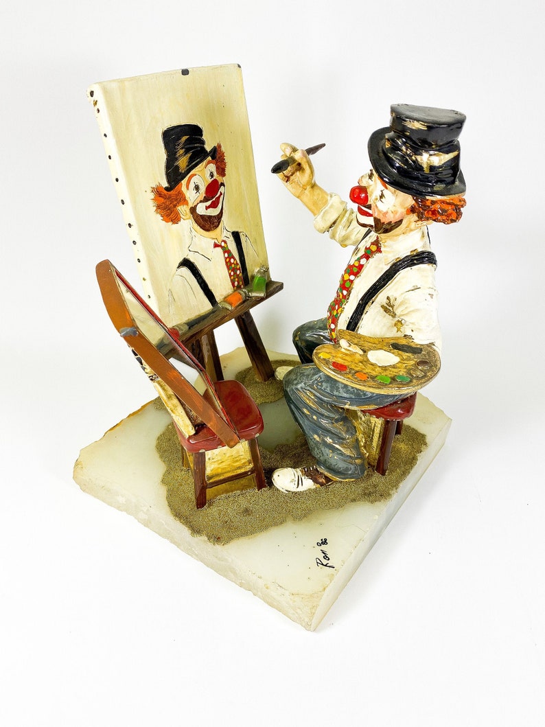 Ron Lee Collectible Clown Sculpture Signed Large Art Piece Etsy