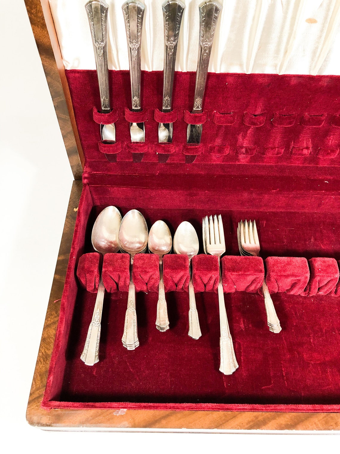 1954 WM Rogers Silverplate Overlaid Silverware Flatware Set in Etsy