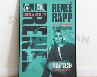 Plakat cyfrowy Reneé Rapp Saturday Night Live Fan Art Print