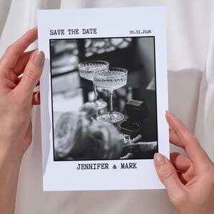 Vintage Save the Date, Modern Save the Date, Minimalist Save the Date, Save the Date Template, Save the Date Downloadable