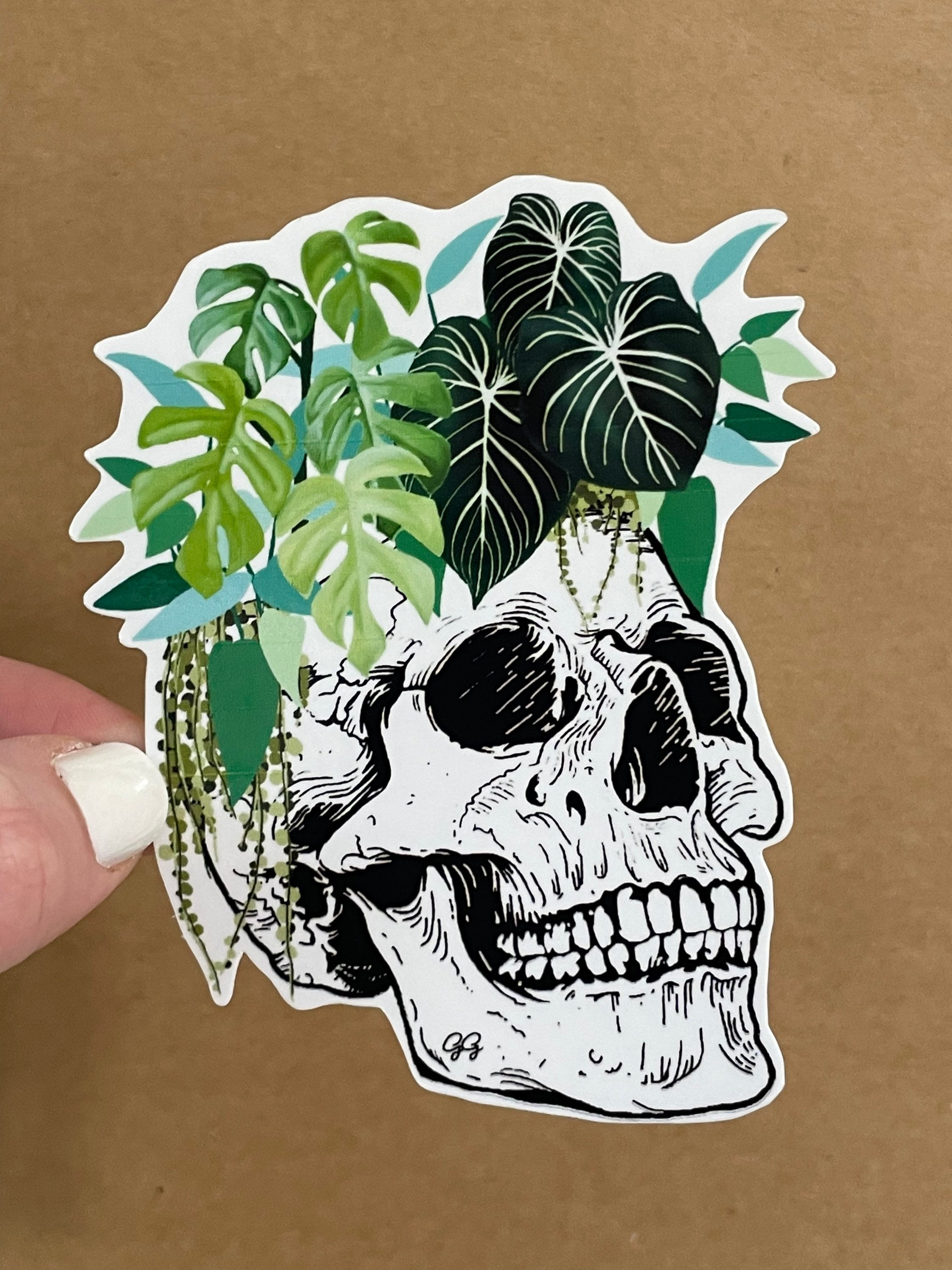 Stickers Autocollants PC portable Skull