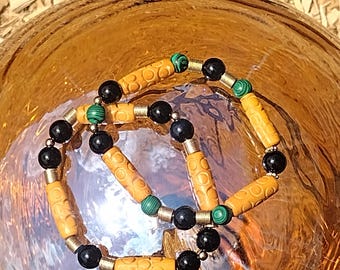 stylish malachite bracelet