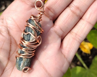 Raw Kyanite Pendant