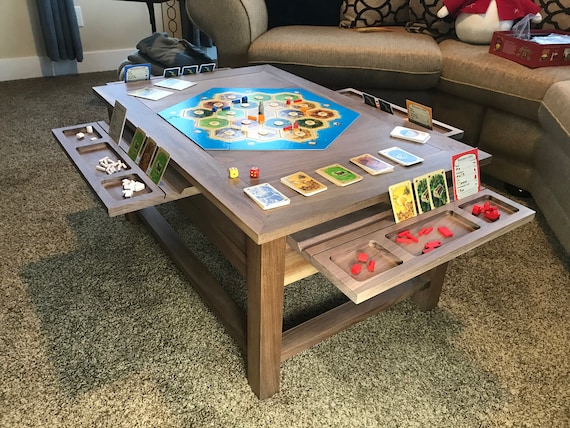 How to Build a Puzzle Coffee Table --with Build in Board Games