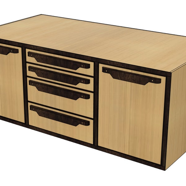 DIGITAL PLANS: Fisher's Workbench Storage Cabinet