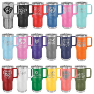 Personalized 20 oz Stainless Steel Polar Camel Travel Mug with Slider Lid