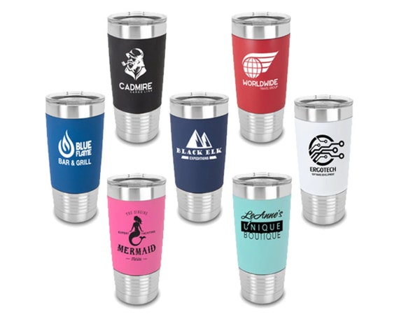 Custom Engraved Silicone Tumblers, 20 ounce