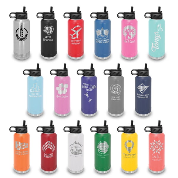 Personalized 40 oz Stainless Steel Polar Camel Water Bottle