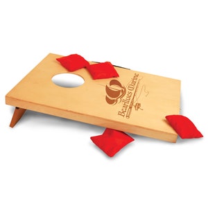 Mini Bean Bag Toss Game. Measures 10 1/2&quot; x 15 3/4&quot;.