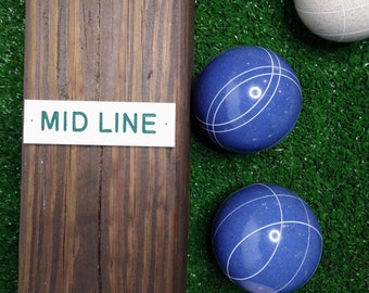 Bocce Court Line Markers: PVC Foul & Mid-Line Set