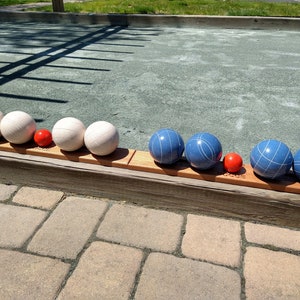 Mahogany Wood | Bocce ball holders | Bocce Ball Racks