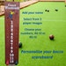 Personalized bocce scoreboard | Extra Large size | The perfect gift | Easily seen large scoring pegs 