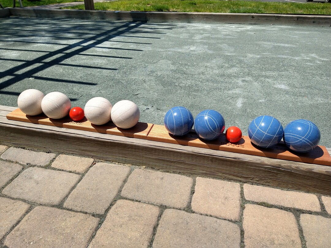 Mahogany Wood Bocce Ball Holders Bocce Ball Racks - Etsy