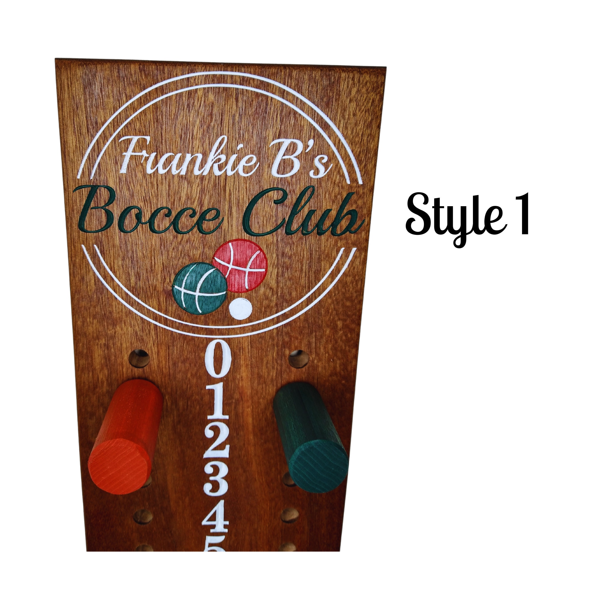 Bocce Scoreboard Personalized Perfect Gift Family Name Etsy