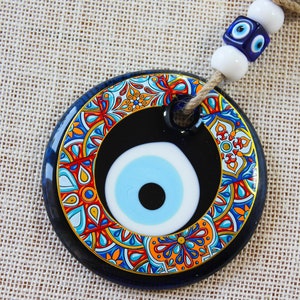 Stain Glass Nazar Amulet Evil Eye, Greece Evil Eye, Turkish Evil Eye, Evil Eye Amulet for home, Evil Eye Decor, Evil Eye Art Ornament