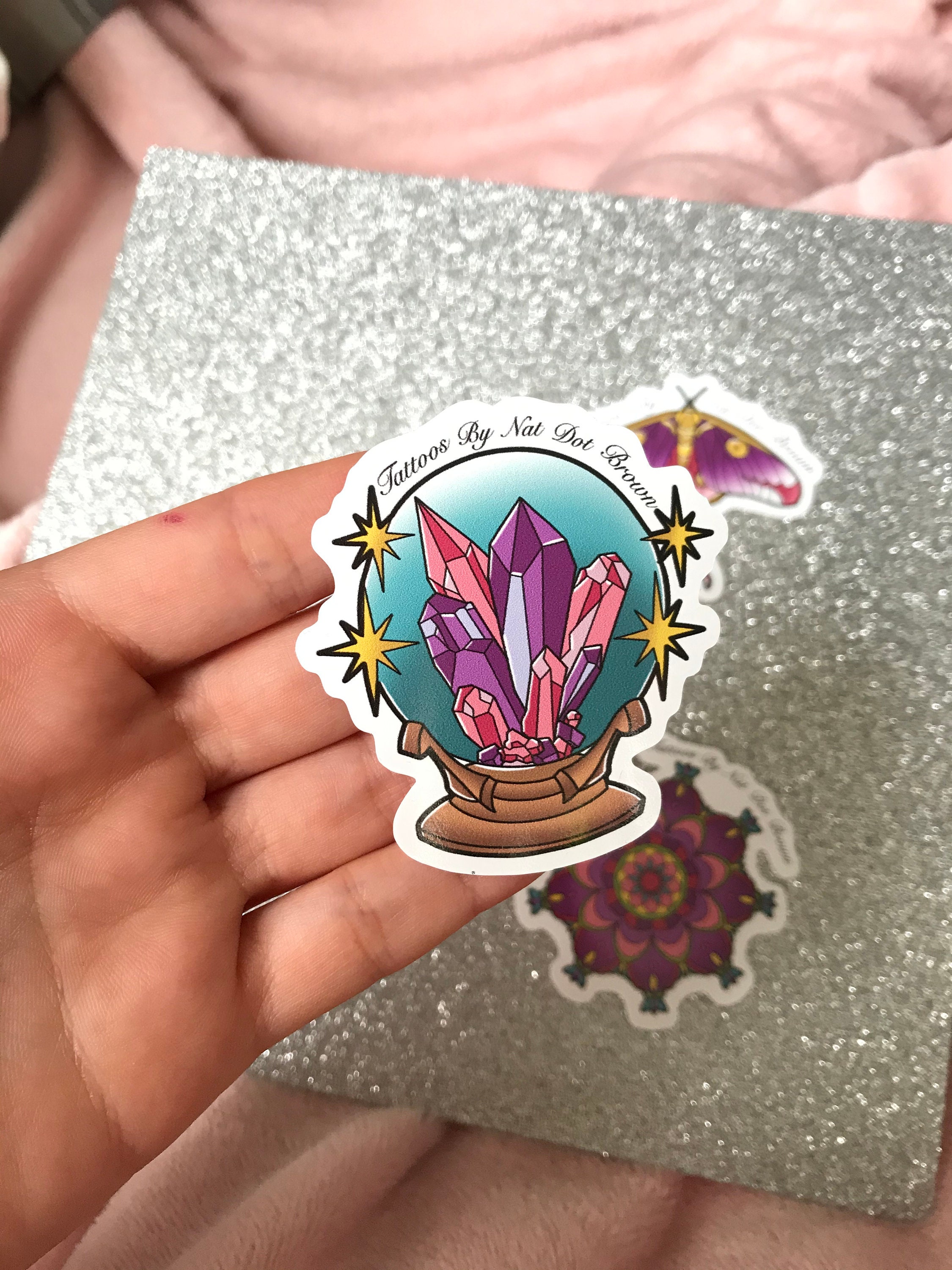 tattoo style sticker pack set of 5 etsy
