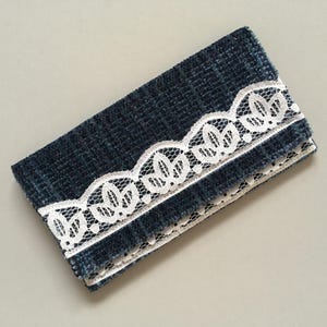 Cartera rectangular de tela para mujer, organizador minimalista, regalo para mamá y abuela.
