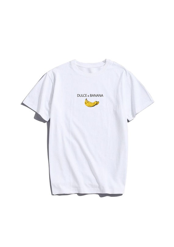 Dulce & Banana Designer Inspired Brand Parody Logo Graphic Tee 