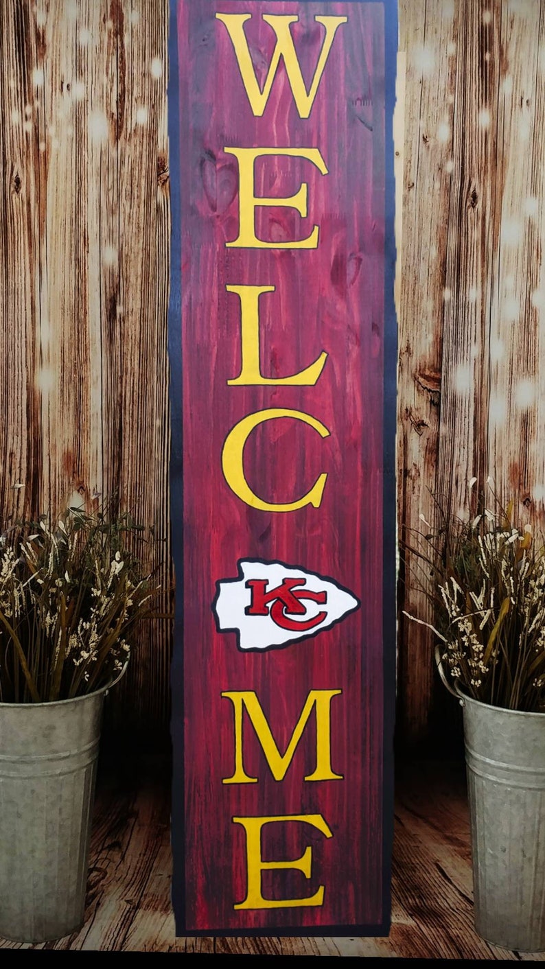Kansas City Chiefs Sign Chiefs Sign Chief Porch Etsy