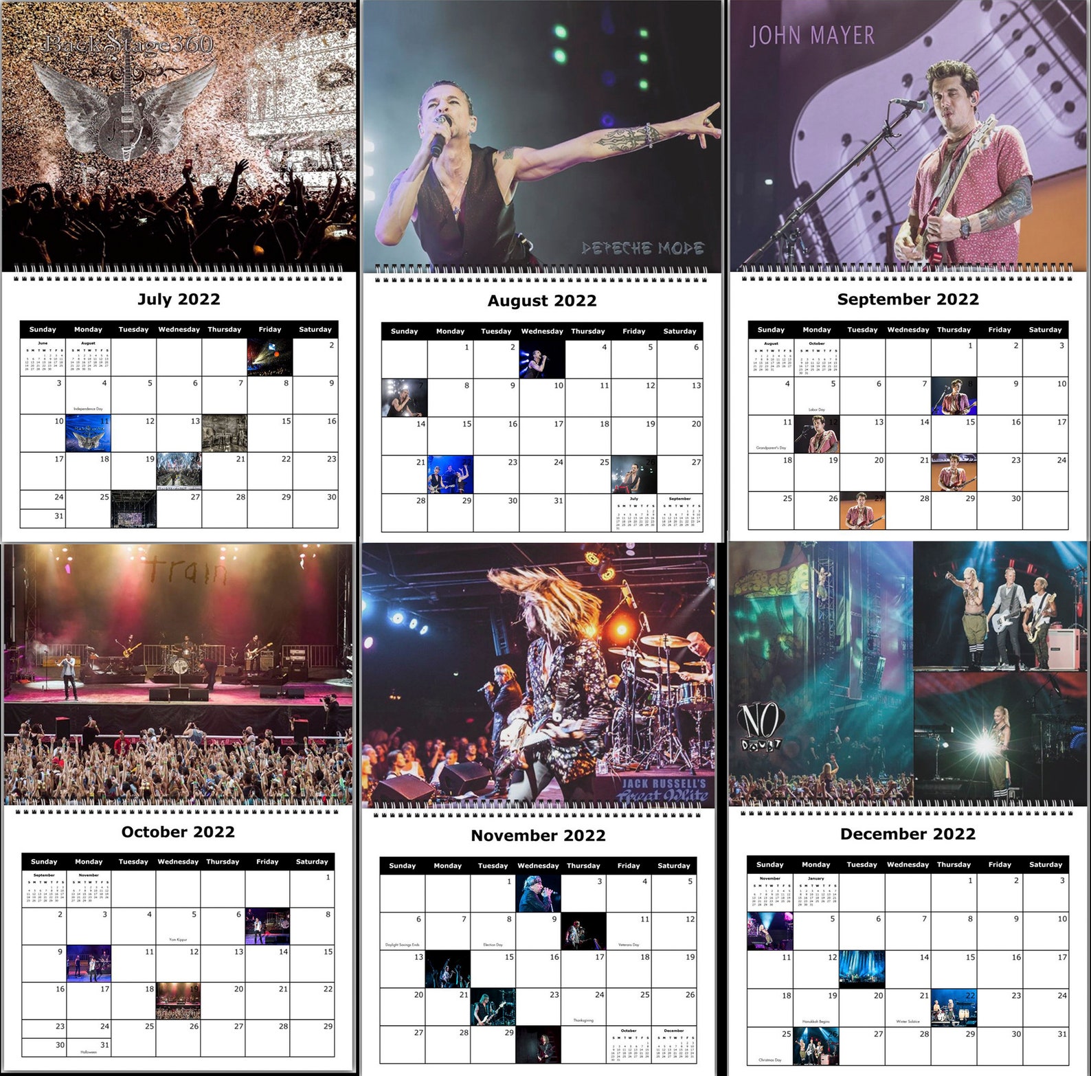 Backstage360 Concert 2023 Calendar Etsy
