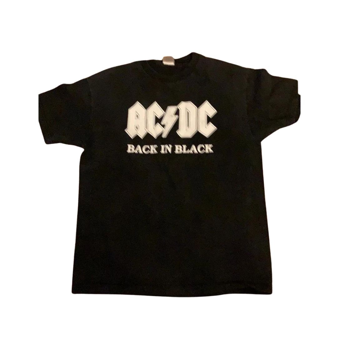 Black AC/DC 90s T-shirt - Etsy