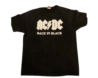 Camiseta AC/DC años 90 negra